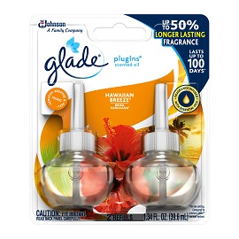 Glade Piso Hawaiian Breeze 2 Refill Value Pack 6/1.34Oz