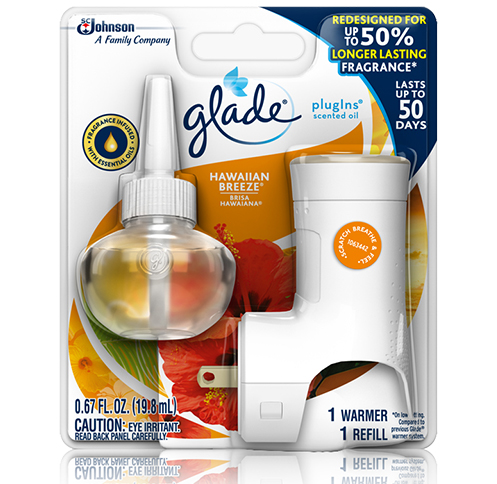 Glade Plugins Hawaiian Breeze Warmer + Refill 5/0.67Oz