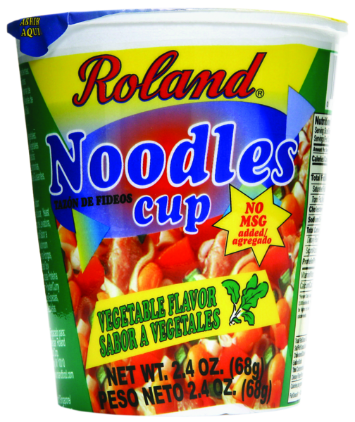 Roland Noodles Cup Vegetable Flavor 12/2.5oz