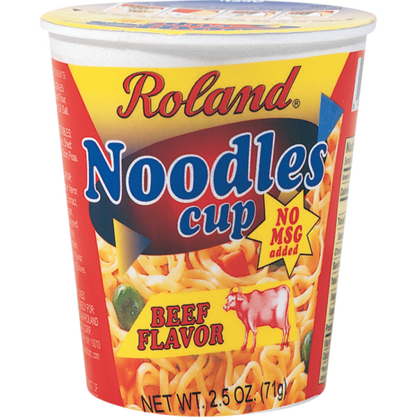 Roland Noodles Cup Beef Flavor 12/2.5oz