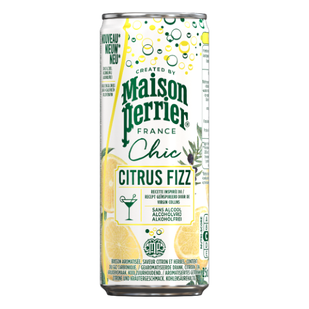 Maison Perrier Chic Mocktail Citrus Fizz Can 6X4Pk/25cl