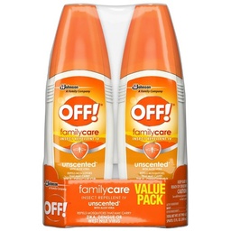 [1900-SJ-75478] Off Family Care Unscented Spritz 6X2PK/6Oz