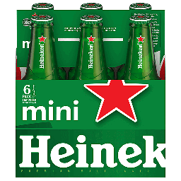 [0900-HE-94879] Heineken Mini Bottle 4x6pk/20.7cl