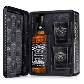 Jack Daniel'S Tin 2 Gls Giftpack 6/75 Cl