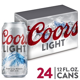 Coors Light Can 24/12Oz