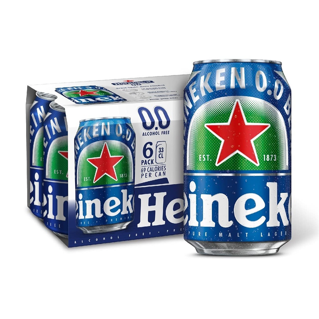 Heineken 0.0 Can 4X6/33cl