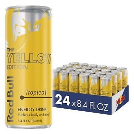 Red Bull Yellow Alu Can 6x4pk/25cl