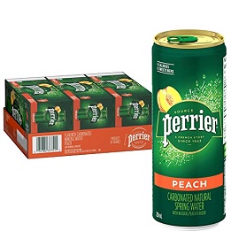 Perrier Peach Slim Can 3X10Pk/25cl