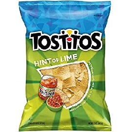 Frito Lay Tostitos Hint Of Lime 6/10 Oz