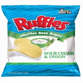 Frito Lay Ruffles Sour Cream 15/6.5 Oz