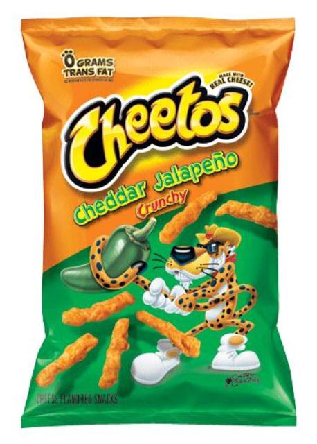Frito Lay Cheetos Cheddar & Jalapeno 10/8 Oz