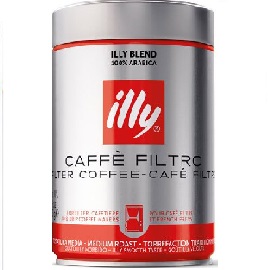 Illy Ground Coffee Filter Medium Roast 1/250Gr