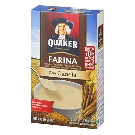 Quaker Farina Cream Of Wheat Cinnamon 12/16 Oz