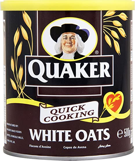 Quaker Oats Quick Cooking Oats Can 24/500 Gr Uk