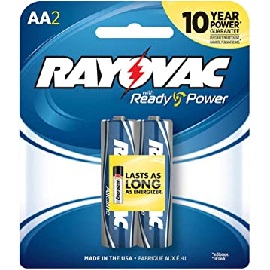 Rayovac Alkaline Carded Aa (2-Pack) 12/4