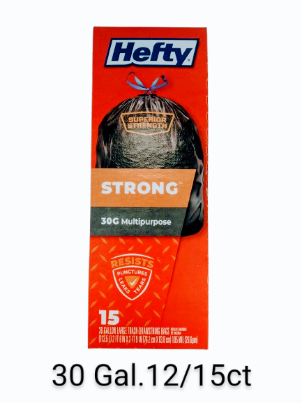 Hefty Strong 30 Gal Multi Ds 12/15Ct