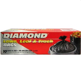 Diamond Lawn, Leaf & Trash Bags (30 Gallon) 12/10Ct