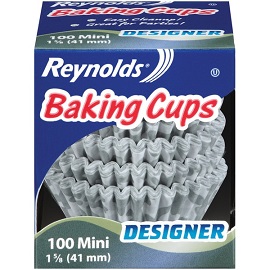 Reynolds Mini Designer Baking Cups 24/100Ct