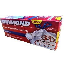 Diamond 3-In-1 Ds Trash Bags M (8.5 Gallon) 24/14Ct