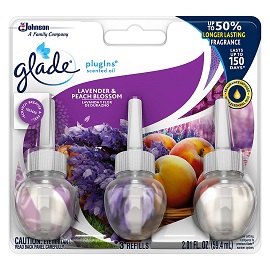 Glade Piso Lavender & Peach Blossom 3 Refill 5/2.01Oz
