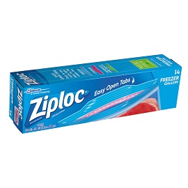 Ziploc Freezer Gallon Bags 12/14Ct