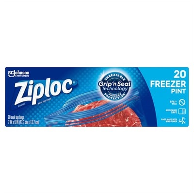 Ziploc Freezer Pint 12/20Ct