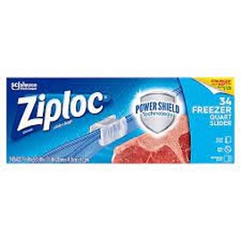 Ziploc Sldr Freezer Qt Bag Vp 9/34 Ct