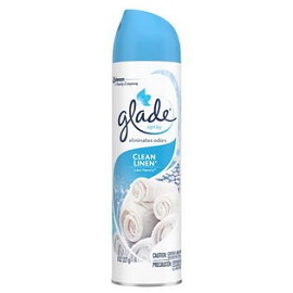 Glade Aerosol Clean Linen Spray 12/8Oz
