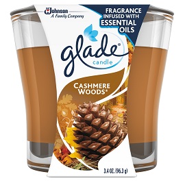 Glade Candle Cashmere Woods 6/3.4Oz