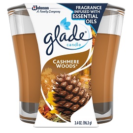 Glade Candle Cashmere Woods 6/3.4oz