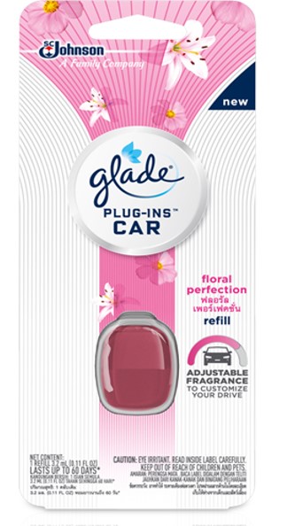 Glade Car Floral Perfection Refill 6/0.11Oz