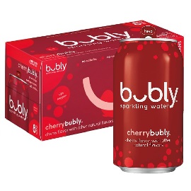 Bubly Cherry Sparkling Can 8/12Oz
