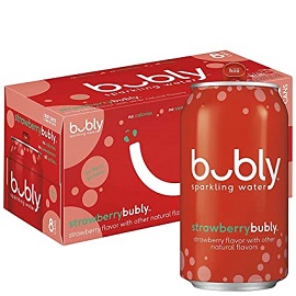 Bubly Strawberry Sparkling  Can 8/12Oz