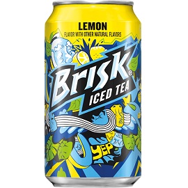Lipton Brisk Sweet With Lemon Can 2x12/12oz