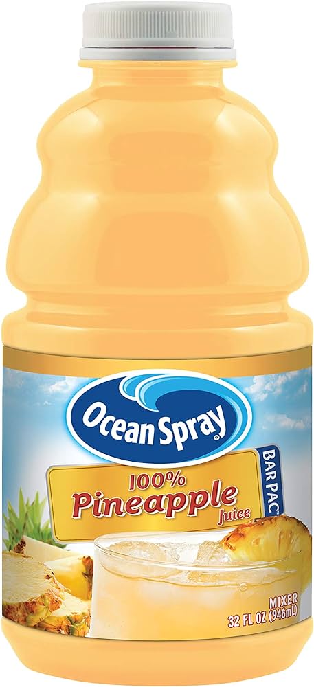 Ocean Spray 100% Pineapple Juice 12/32Oz