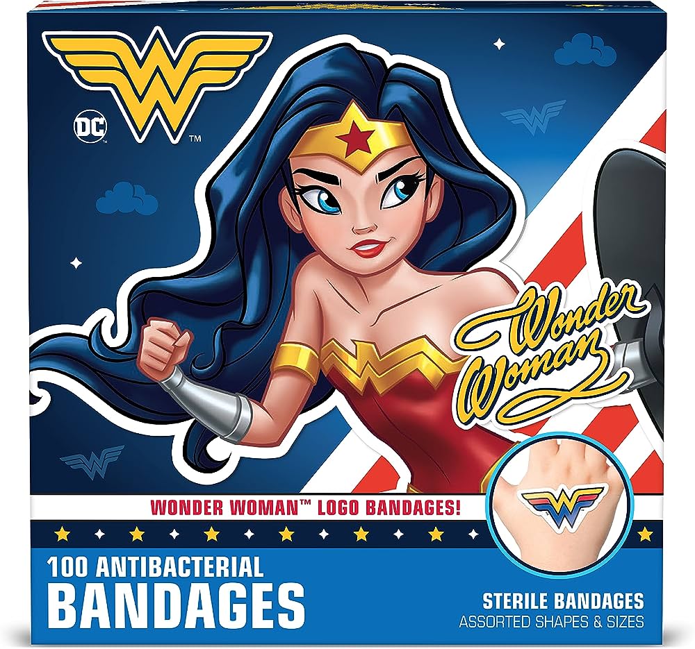 Wonder Woman Adh. Kids Bandages (19Mmx76Mm)