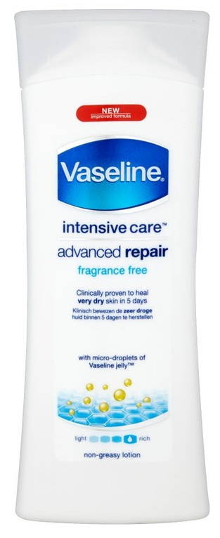 Vaseline Bodylotion Advanced Repair Fragrance Free 200Ml