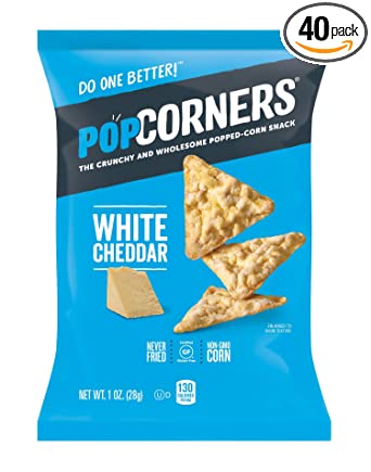 Popcorners White Cheddar 40/1 Oz