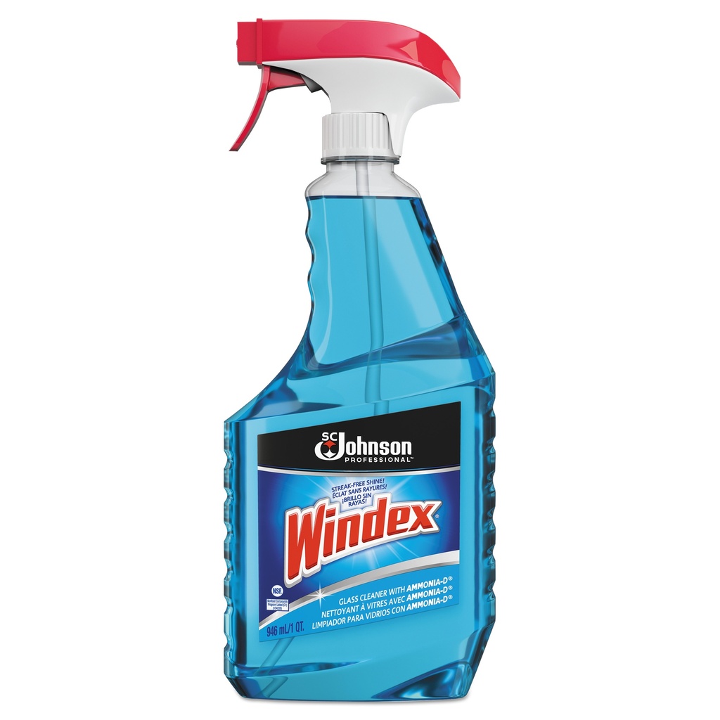 Windex Ammonia Blue With Sprayer 12/12Oz
