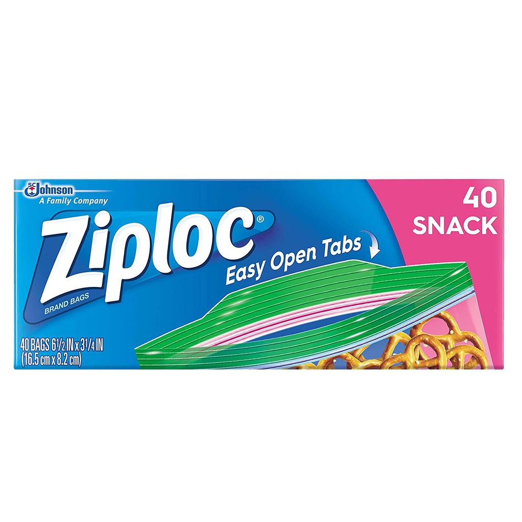 Ziploc Snack Bag 12/40ct