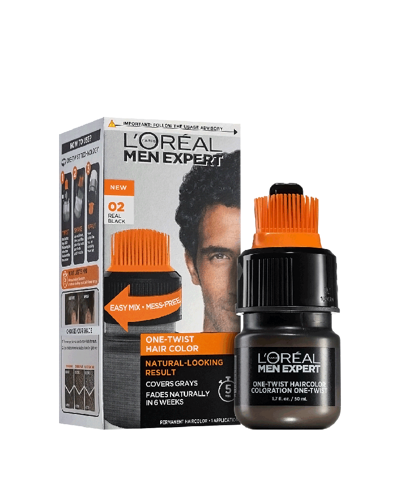 Men Expert Haircolor 02 Real Black