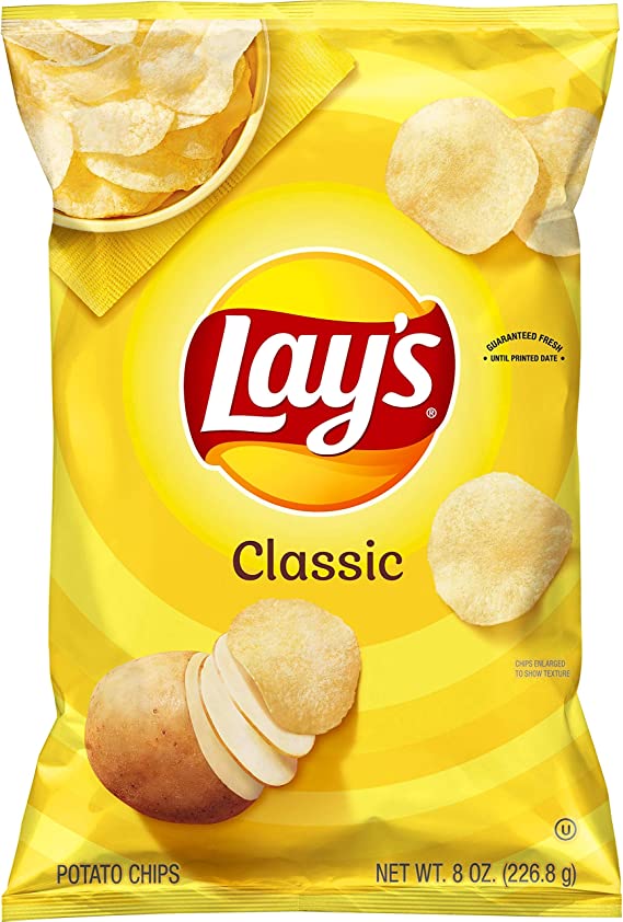 Lays Classic Regular Chips 8/8oz