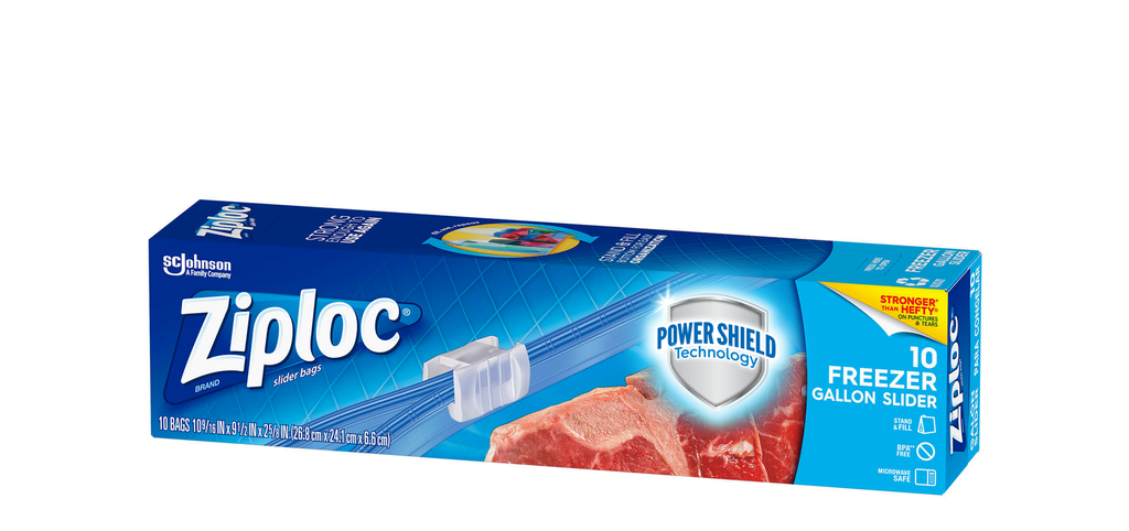 Ziploc Sldr Gallon Freezer Bag 12/10 Ct