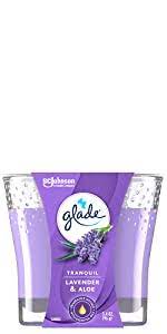 Glade Candle Lavender Aloe 6/3.4Oz