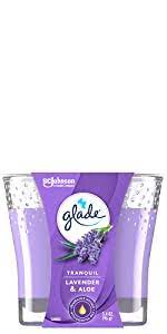 Glade Candle Lavender Aloe 6/3.4oz