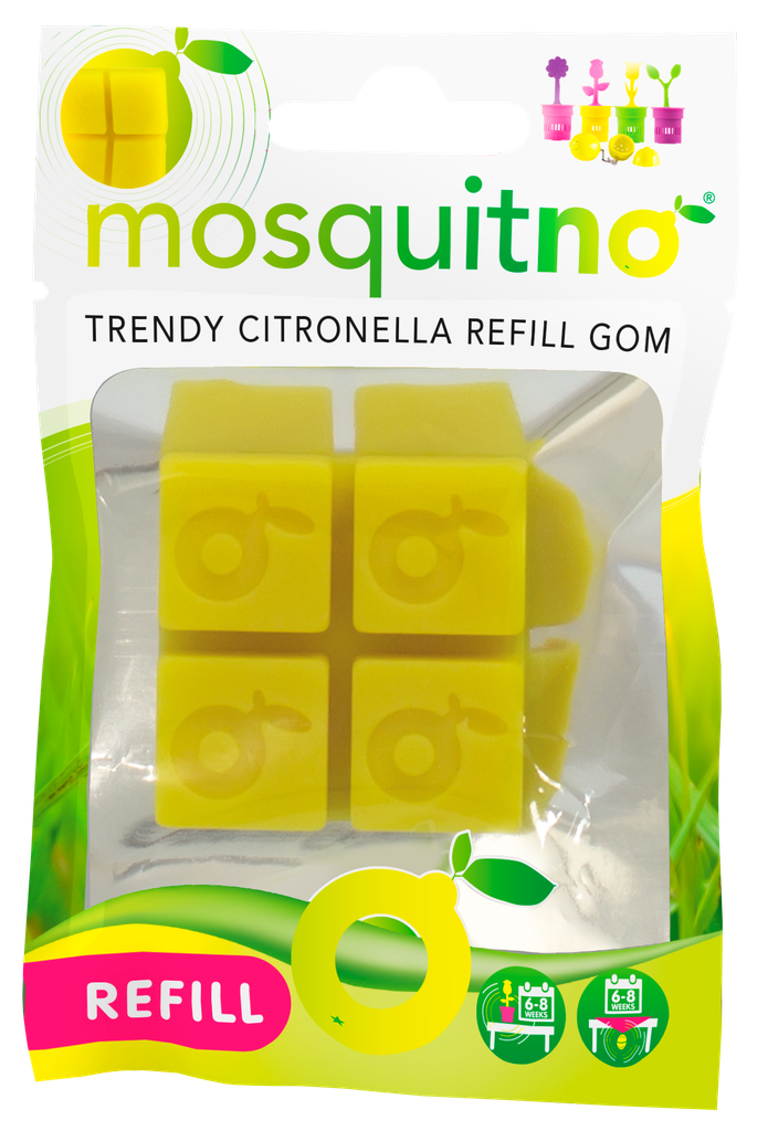 MosquitNo Display Trendy Citronella Gom - 25 pcs