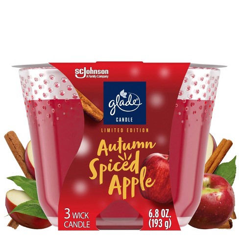 Glade Candle Autumn Spiced Apple 6/3.4oz