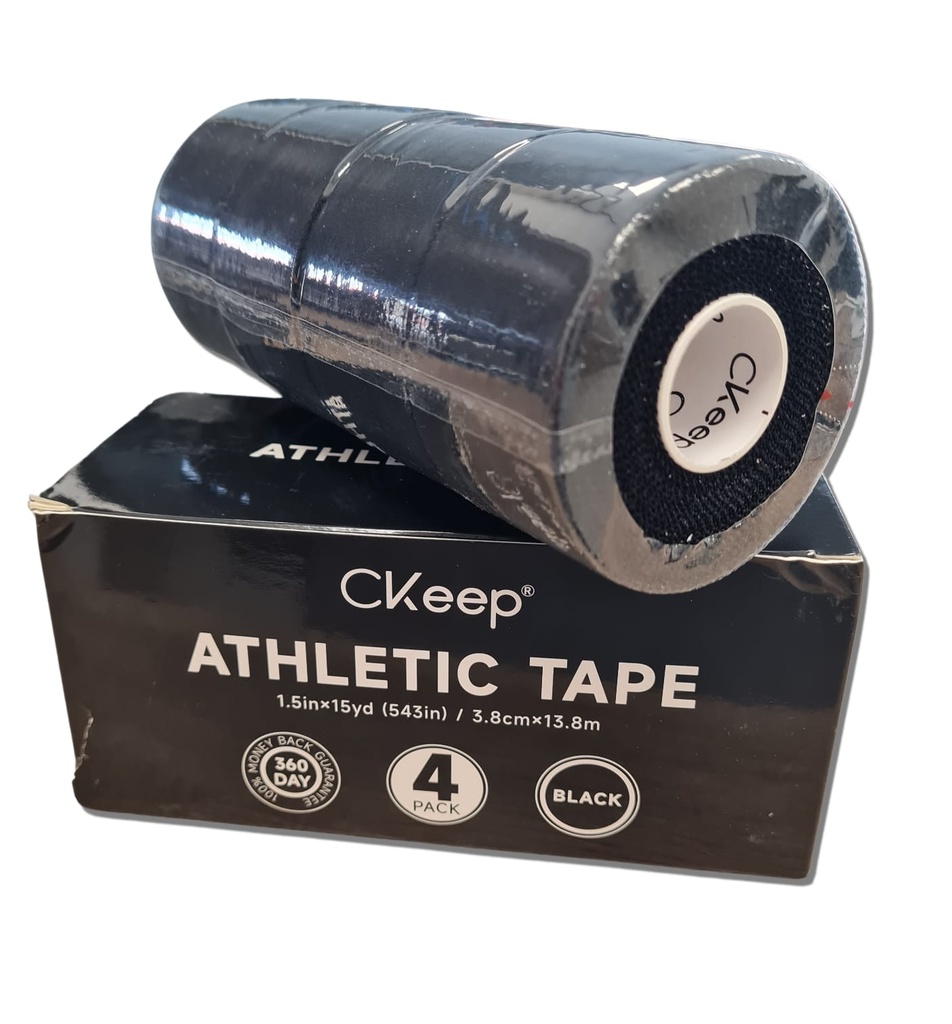 CKeep Black Athletic Tape 45ft per Roll