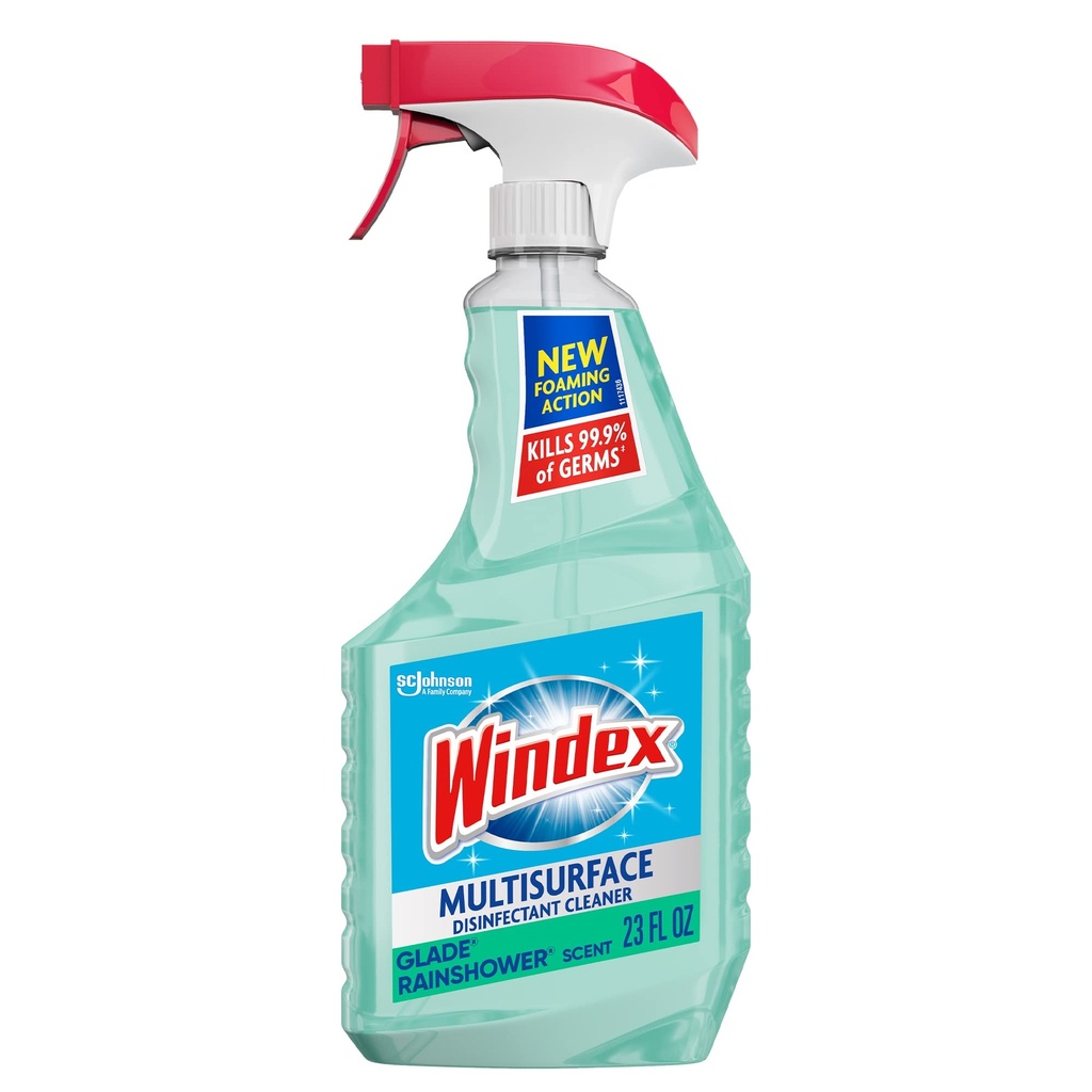 Windex Multi-Surface Disinfectant Glade Rainshower 8/23Oz