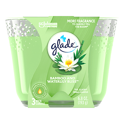 Glade Candle Bamboo Waterlily Bliss 6/3.4Oz